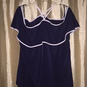 Calvin Klein plus size off shoulder blouse